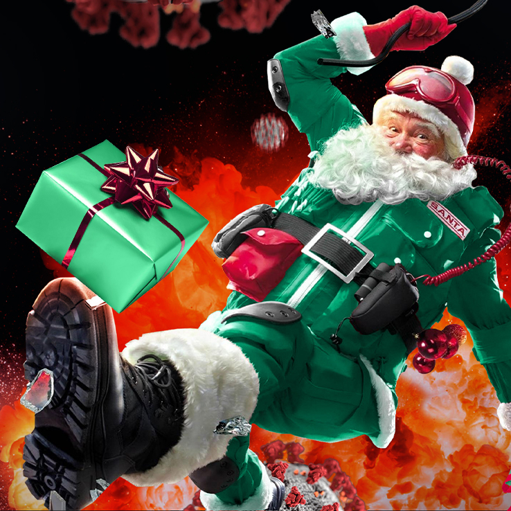 Santa se apresura al rescate
